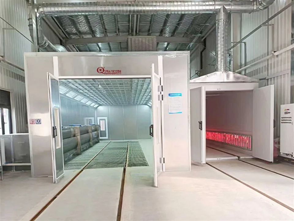 Cabina di verniciatura industriale