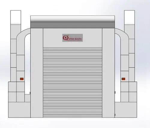 Cabina di verniciatura per autobus fai-da-te