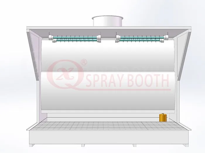 Tabletop Stainless Steel Water Curtain Cabinet high quality